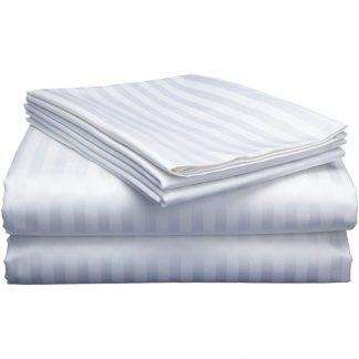 LINO ΣΕΝΤΟΝΙ SATIN STRIPE 100/100 WHITE 240X270 230TC