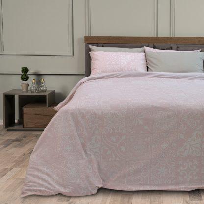 LINO ΠΑΠΛΩΜΑ DELUXE STEAM PINK 160X240