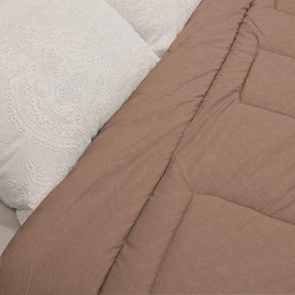 LINO ΠΑΠΛΩΜΑ EMB KAREN BROWN ROSE 220Χ240