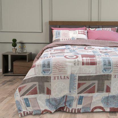 LINO ΠΑΠΛΩΜΑΤΟΘΗΚΗ DELUXE BROOK RED 160X240