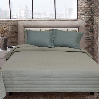 LINO ΚΟΥΒΕΡΛΙ EMBOSSED KHAKI 220X240