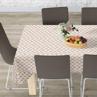 LINO ΤΡΑΠΕΖΟΜΑΝΤΗΛΟ CELL 101 BEIGE 140X140