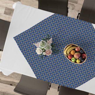 LINO ΚΑΡΕ TARTAN 602 BLUE 90Χ90 LINO ΚΑΡΕ TARTAN 602 BLUE 90Χ90