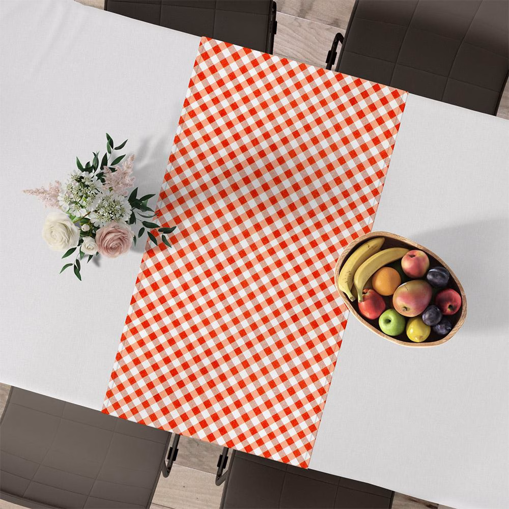 LINO ΤΡΑΒΕΡΣΑ MENORCA 501 ORANGE 45X145 LINO ΤΡΑΒΕΡΣΑ MENORCA 501 ORANGE 45X145