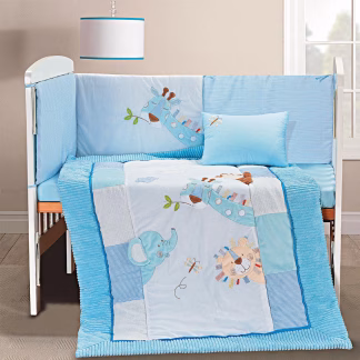 Σετ Προίκας Great Adventure Art 5105 Σετ 4τμχ Λευκό,γαλάζιο