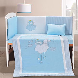 Σετ Προίκας Beyond Imagination Art 5106 Σετ 4τμχ Λευκό,γαλάζιο