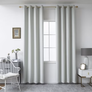 Κουρτίνα Blackout Σκίασης Με 8 Κρίκους Ideal Art 8400 140x270 Γκρι