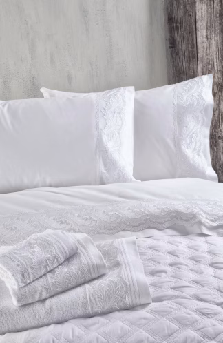 Regata Λευκο - Σετ Σεντονια Με Δαντελα 4 Τεμ. Υπερδιπλο (230x260) Regata Λευκο - Σετ Σεντονια Με Δαντελα 4 Τεμ. Υπερδιπλο (230x260)