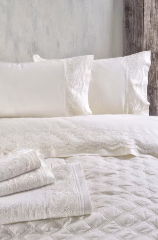 Regata Εκρου - Σετ Σεντονια Με Δαντελα 4 Τεμ. Υπερδιπλο (230x260) Regata Εκρου - Σετ Σεντονια Με Δαντελα 4 Τεμ. Υπερδιπλο (230x260)