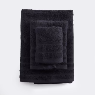 Lagoon - Πετσετα 100% Βαμβακι Πενιε 470gsm Μαυρο Σετ 5 Τεμαχιων (2 40x60, 2 50x90, 1 70x140)