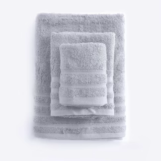 Lagoon - Πετσετα 100% Βαμβακι Πενιε 470gsm Γκρι Ανοιχτο Σετ 5 Τεμαχιων (2 40x60, 2 50x90, 1 70x140)