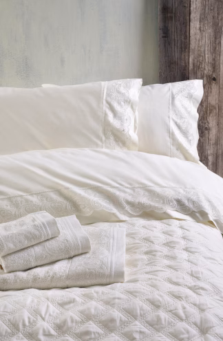 Anika Εκρου - Σετ Σεντονια Με Δαντελα 4 Τεμ. Υπερδιπλο (230x260) Anika Εκρου - Σετ Σεντονια Με Δαντελα 4 Τεμ. Υπερδιπλο (230x260)