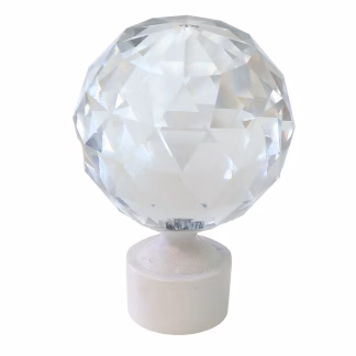 Σετ Ακρα Κουρτινοξυλου Σχ.2519 Λευκο