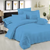 Σεντόνι Μεμονομένο Μονόχρωμο Polycotton 50/50 TC144 Μπλε Υπέρδιπλο 245×270