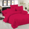Σεντόνι Μεμονομένο Μονόχρωμο Polycotton 50/50 TC144 Κερασί Υπέρδιπλο 245×270