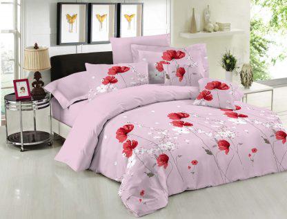 Σετ Σεντόνια Le Blanc Premium Cotton 100% Anemone Pink Μονά 170x270