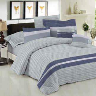 Σετ Σεντόνια Le Blanc Premium Cotton 100% Brooklyn Ice Μονά 170x270