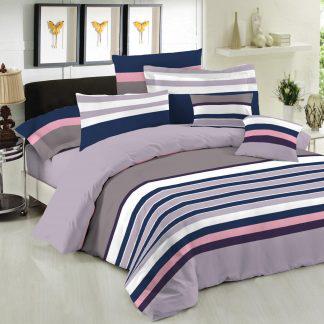 Σετ Σεντόνια Le Blanc Premium Cotton 100% Nevada Mauve Μονά 170x270