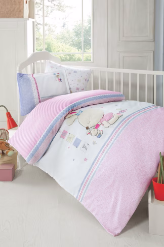 Minnie - Σετ Σεντονια Βρεφικα Με Κεντημα 3 Τεμ. 100x150