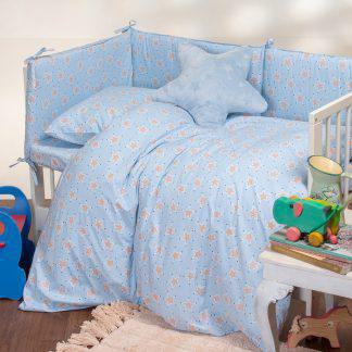 Melinen Home Πάνα 85x85 Baby Line Mini Stars Sky