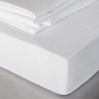 Melinen Επίστρωμα Φροττε -πετσετε Υπέρδιπλο 160x200+30 Πετσετε Λευκο