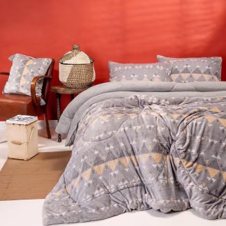 Κουβερτοπαπλωμα Υπερδιπλο Wampum Silver