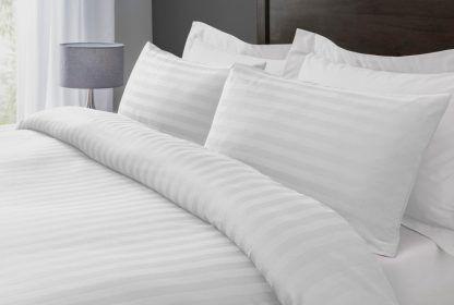 LINO HOTEL ΠΑΠΛΩΜΑ ΕΛΑΦΡΥ MICRO STRIPE WHITE 240x260