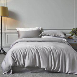 Rythmos Σετ Σεντόνια Bamboo 275X290 Γκρι