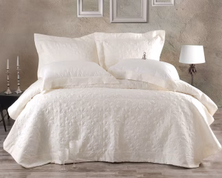 Tabitha - Σετ Κουβερλι Εκρου Σετ 3 Τεμαχια (1 235x250, 2 50x70) Tabitha - Σετ Κουβερλι Εκρου Σετ 3 Τεμαχια (1 235x250, 2 50x70)