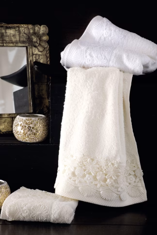 Olivine - Σετ Πετσετες 3τεμ. Λευκο Σετ 3 Τεμαχιων (30x50, 50x90, 80x150) Συσκευασια Κουτιου