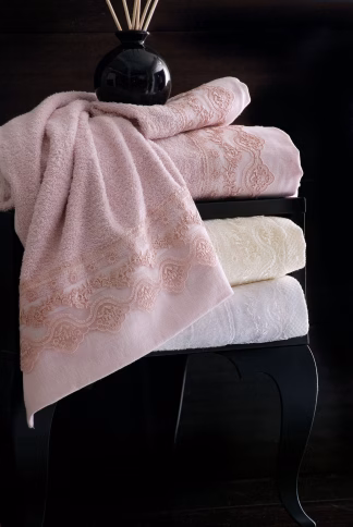 Nena - Σετ Πετσετες 3τεμ. Ροζ Σετ 3 Τεμαχιων (30x50, 50x90, 80x150) Συσκευασια Κουτιου