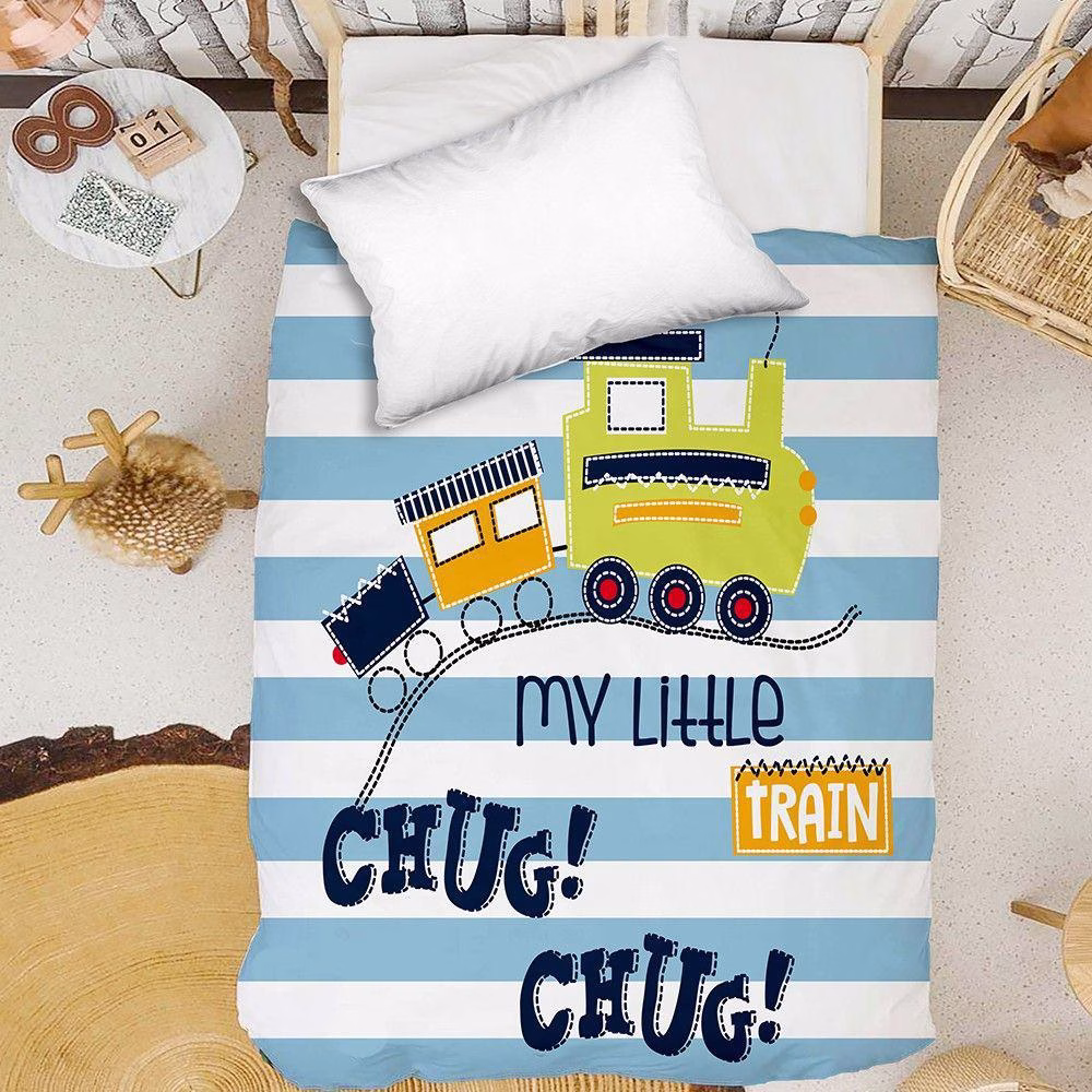 Melinen Κουβερτα Fleece Κουνιας Little Train 100x120 Multicolour Melinen Κουβερτα Fleece Κουνιας Little Train 100x120 Multicolour