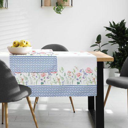 Das Home 0597 Runner 40Χ150 Λευκο - Μπλε - Ροζ Λευκο - Μπλε - Ροζ
