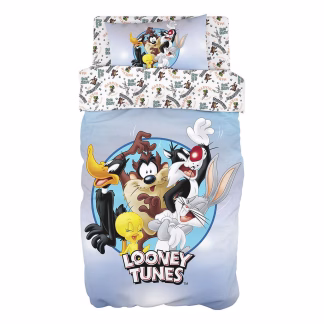 Σετ Κουβερλί Μονό Art 6189 Looney Tunes 160x240 Εμπριμέ
