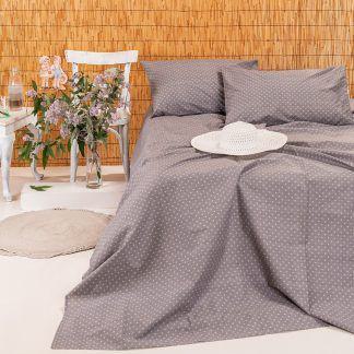Melinen Home Σεντονι Μονο Dot Grey Urban Line Mixology 170X270