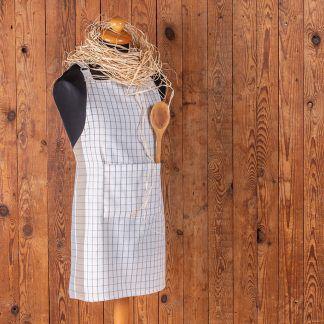 Melinen Home Ποδια Κουζινασ Pepper Check Mocca 60X75