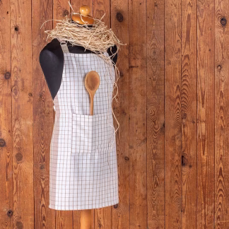 Ποδια Κουζινασ Pepper Check Saumon Ποδια Κουζινασ Pepper Check Saumon