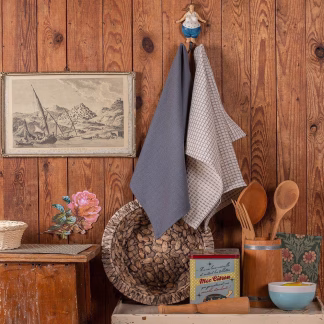 Πετσετεσ Κουζινασ Σετ 2 Τεμαχιων Carrot Grey