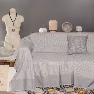 Melinen Home Ριχταρι Ruth Grey Τριθεσιο 180Χ310