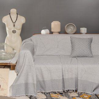 Melinen Home Ριχταρι Ruth Grey Τριθεσιο 180Χ310