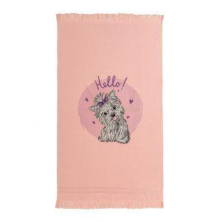 Melinen Home Παιδικη Πετσετα Θαλασσησ Puppy Pink 70Χ120