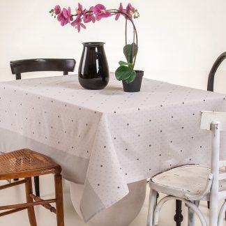 Melinen Home Τραπεζομαντηλο Λονετα Τετραγωνο 135Χ140 Tiffany Grey 135Χ140