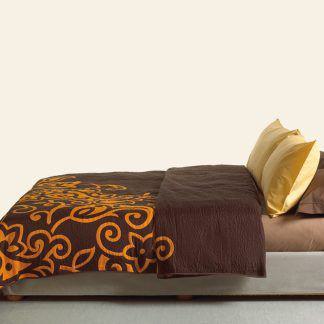 Palamaiki Κουβερλί Cotton Rich 160x260 SILVESTRE ORANGE/BROWN