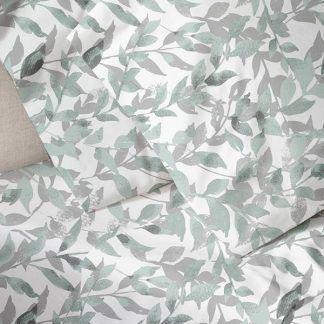 Sunshine Παπλωματοθήκη Menta Εμπριμέ 050 Grey Μονή (170χ250)