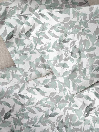 Sunshine Παπλωματοθήκη Menta Εμπριμέ 050 Grey Μονή (170χ250)