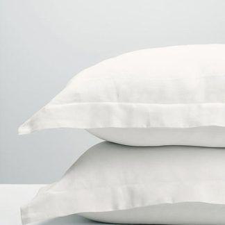 Sunshine Μαξιλαροθήκες Oxford Satin White 50 cm x 70 cm