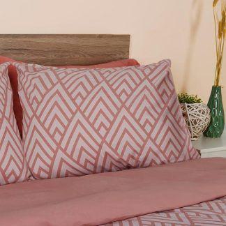 Sunshine Μαξιλαροθήκες Cotton Feelings 2036 Pink 50 cm x 70 cm