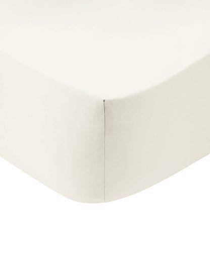 Sunshine Κατωσέντονο Cotton Feelings με λάστιχο 100 White Μονό (100x200+30)