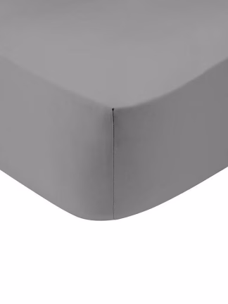 Κατωσέντονο Cotton Feelings με λάστιχο 107 Dark Grey Μονό (100x200+30)