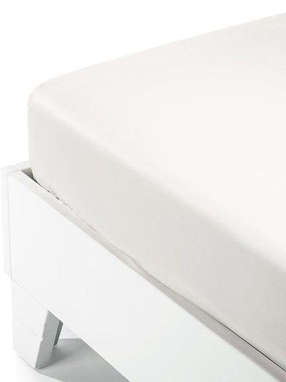 Sunshine Κατωσέντονο Satin με λάστιχο White Διπλό (160x200+35)